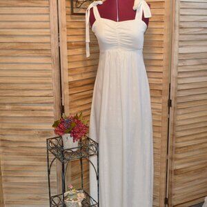 NWT Soma Weekend XS Off White Jacquard Maxi Bra Dress
